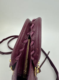 Metallic Edge Nano City Purple Goatskin Leather GHW