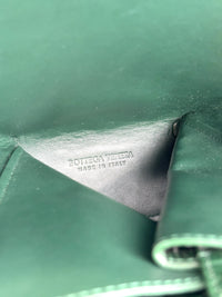 Calfskin Crocodile Embossed Doll Top Handle Bag Green - Glampot