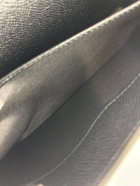 Gancini Clip Clutch with Chain Black Pebble Calf GHW