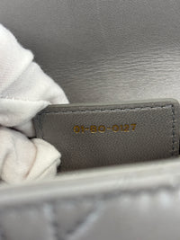 Lady Dior Medium Metallic Silver Lambskin GHW