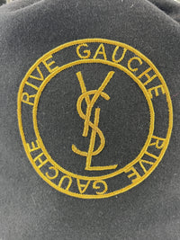 Rive Gauche Bucket Bag Black Wool / Gold YSL Emblem