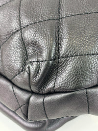 All About Waist Belt Bag in Black Iridescent Quilted Calfskin