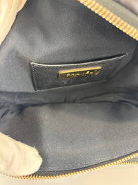 All About Waist Belt Bag in Black Iridescent Quilted Calfskin