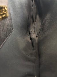 All About Waist Belt Bag in Black Iridescent Quilted Calfskin