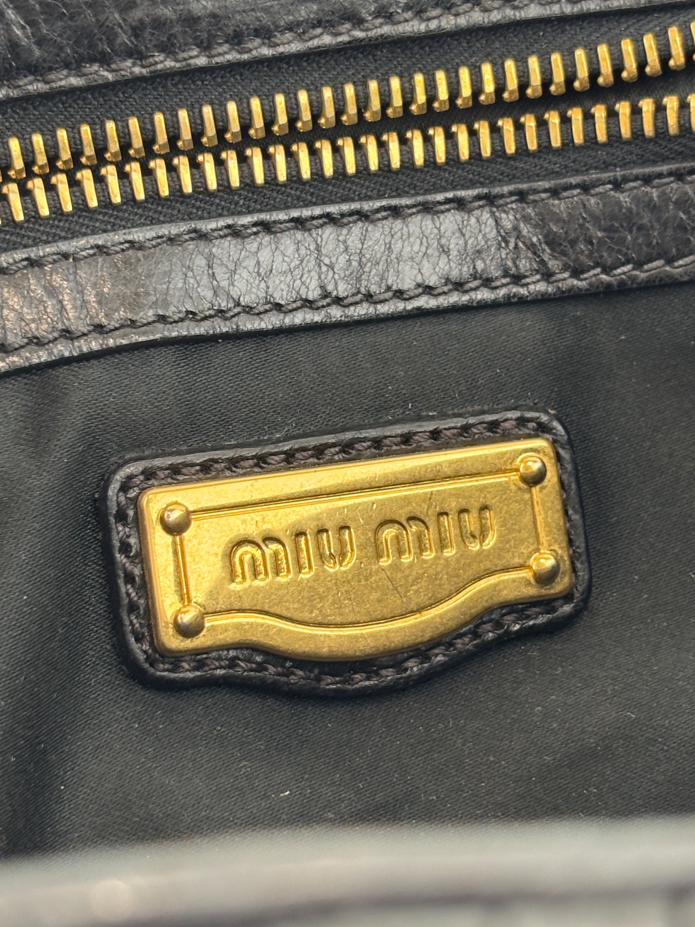 Matelasse Lux Bauletto Aperto Satchel in Black