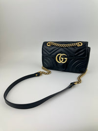 Marmont Mini Matelassé Black Shoulder Bag