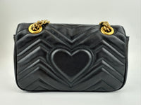 Marmont Mini Matelassé Black Shoulder Bag