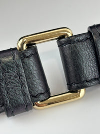 All About Waist Belt Bag in Black Iridescent Quilted Calfskin