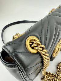 Marmont Mini Matelassé Black Shoulder Bag