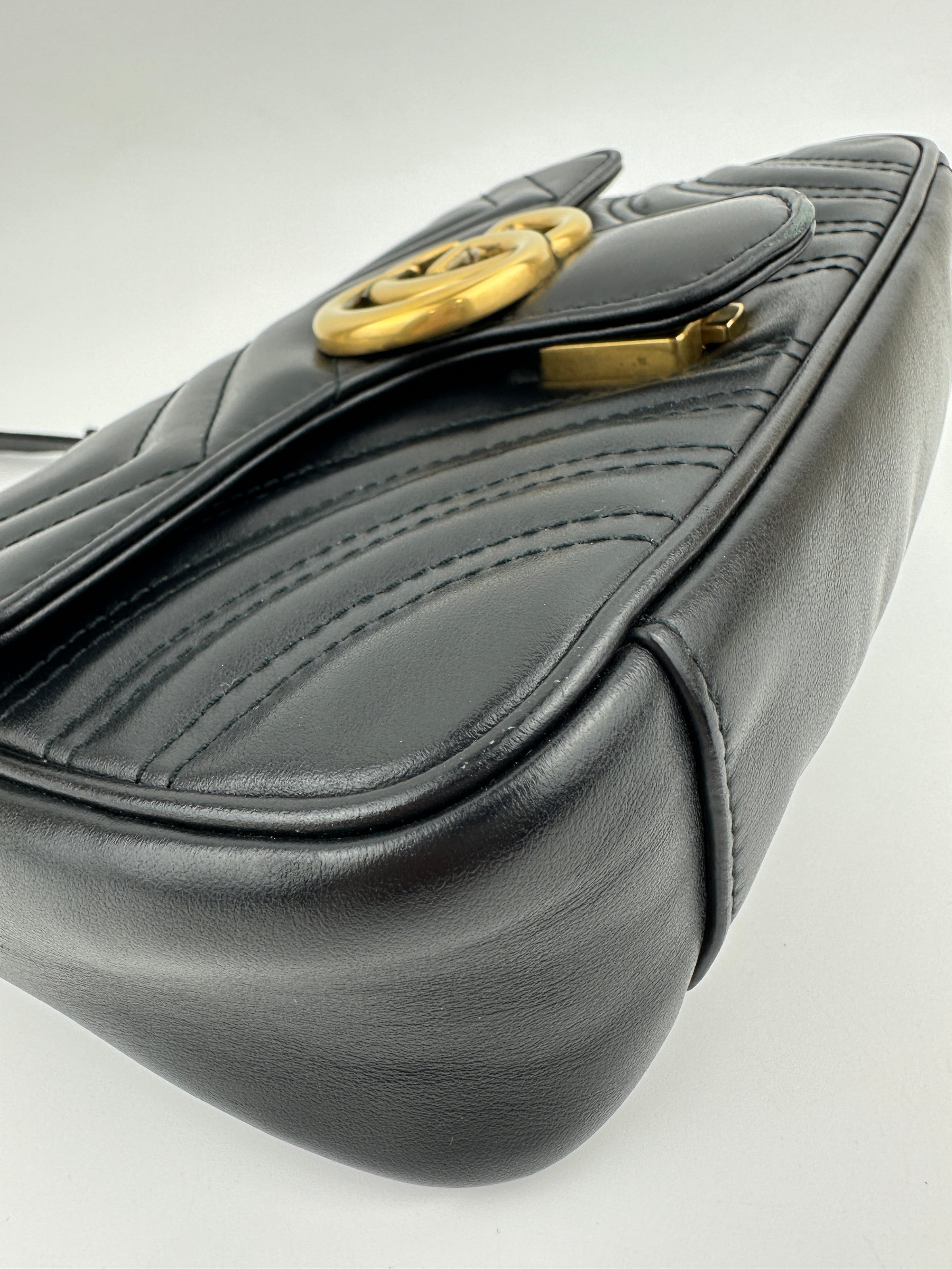 Marmont Mini Matelassé Black Shoulder Bag