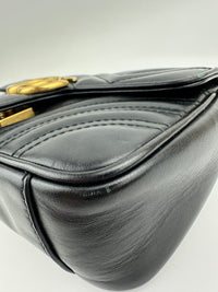 Marmont Mini Matelassé Black Shoulder Bag