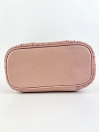 5BH122 Matelassé Nappa Leather Vanity Crossbody Bag Orchid Pink GHW