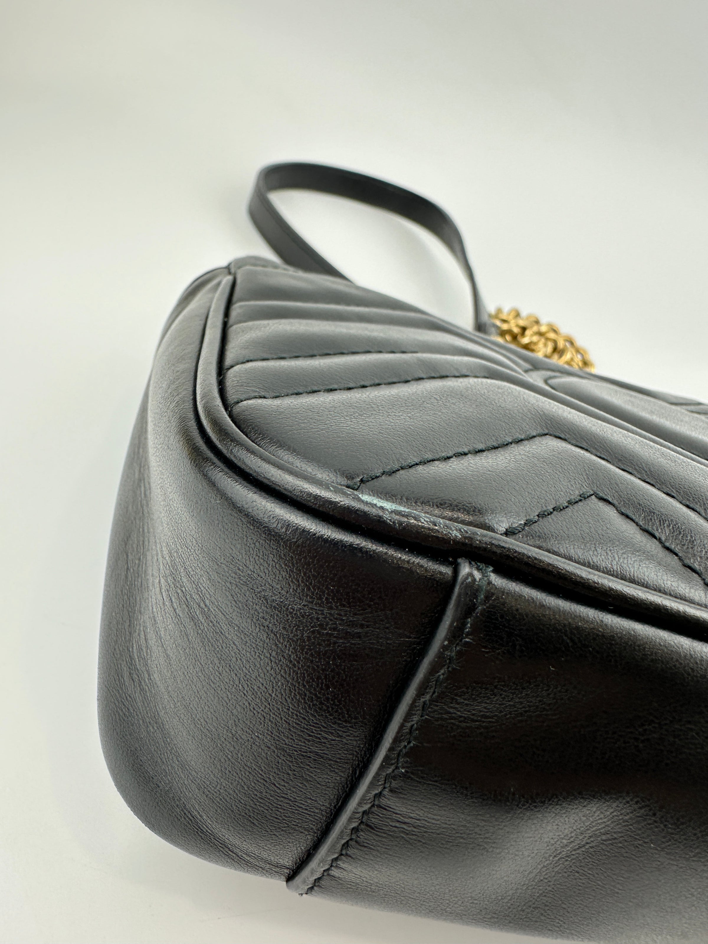 Marmont Mini Matelassé Black Shoulder Bag