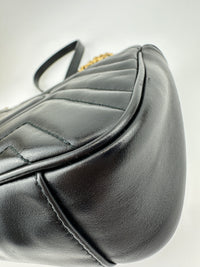 Marmont Mini Matelassé Black Shoulder Bag