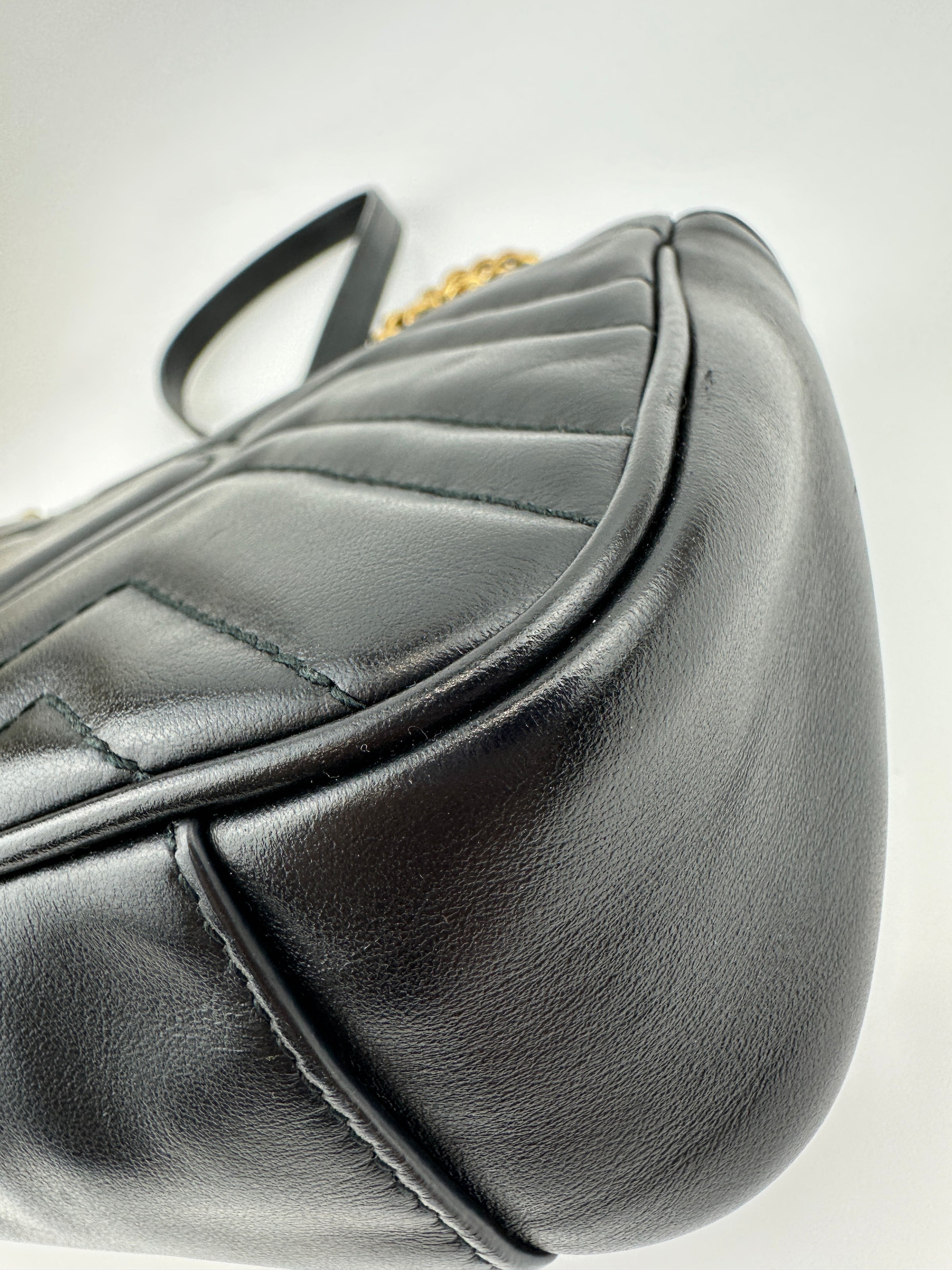 Marmont Mini Matelassé Black Shoulder Bag