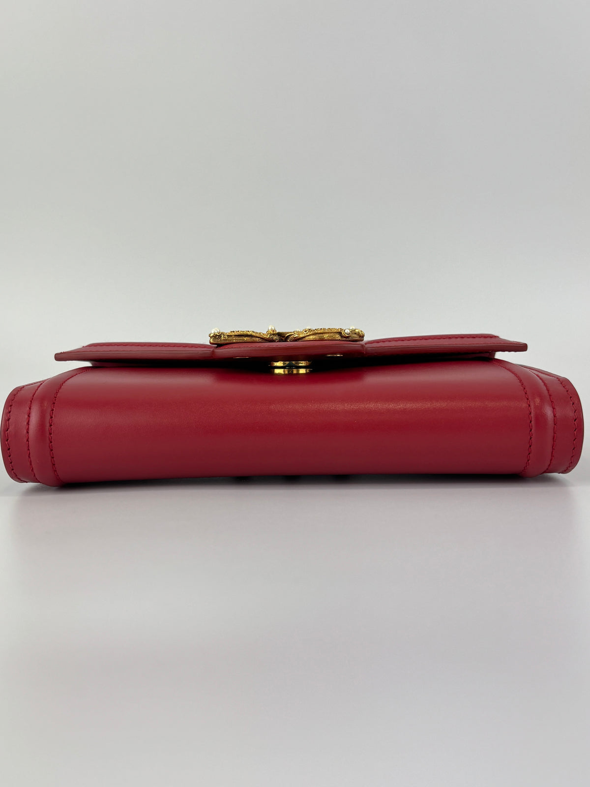 DG Amore Clutch Bag in Red Leather