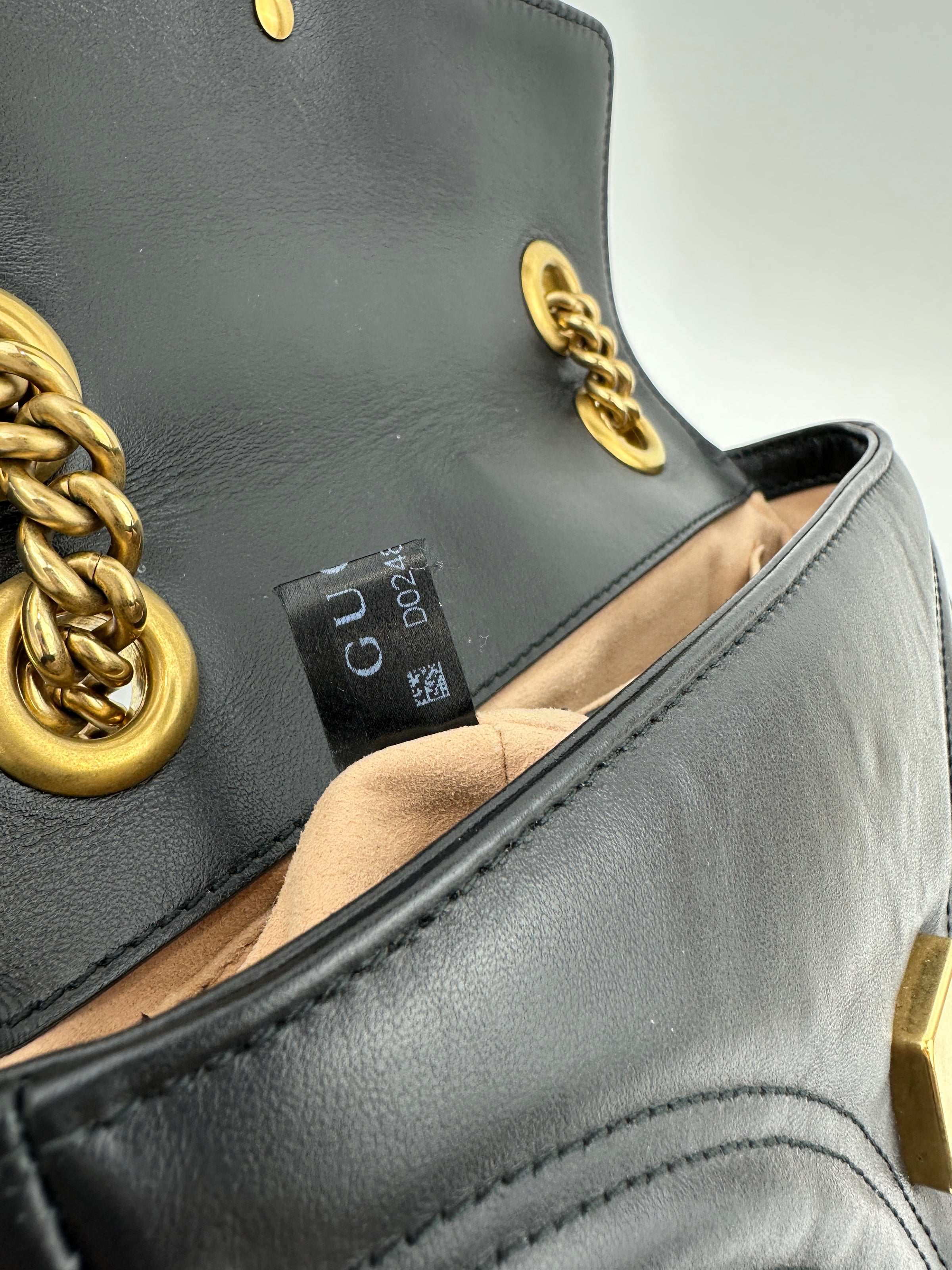 Marmont Mini Matelassé Black Shoulder Bag