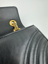 Marmont Mini Matelassé Black Shoulder Bag