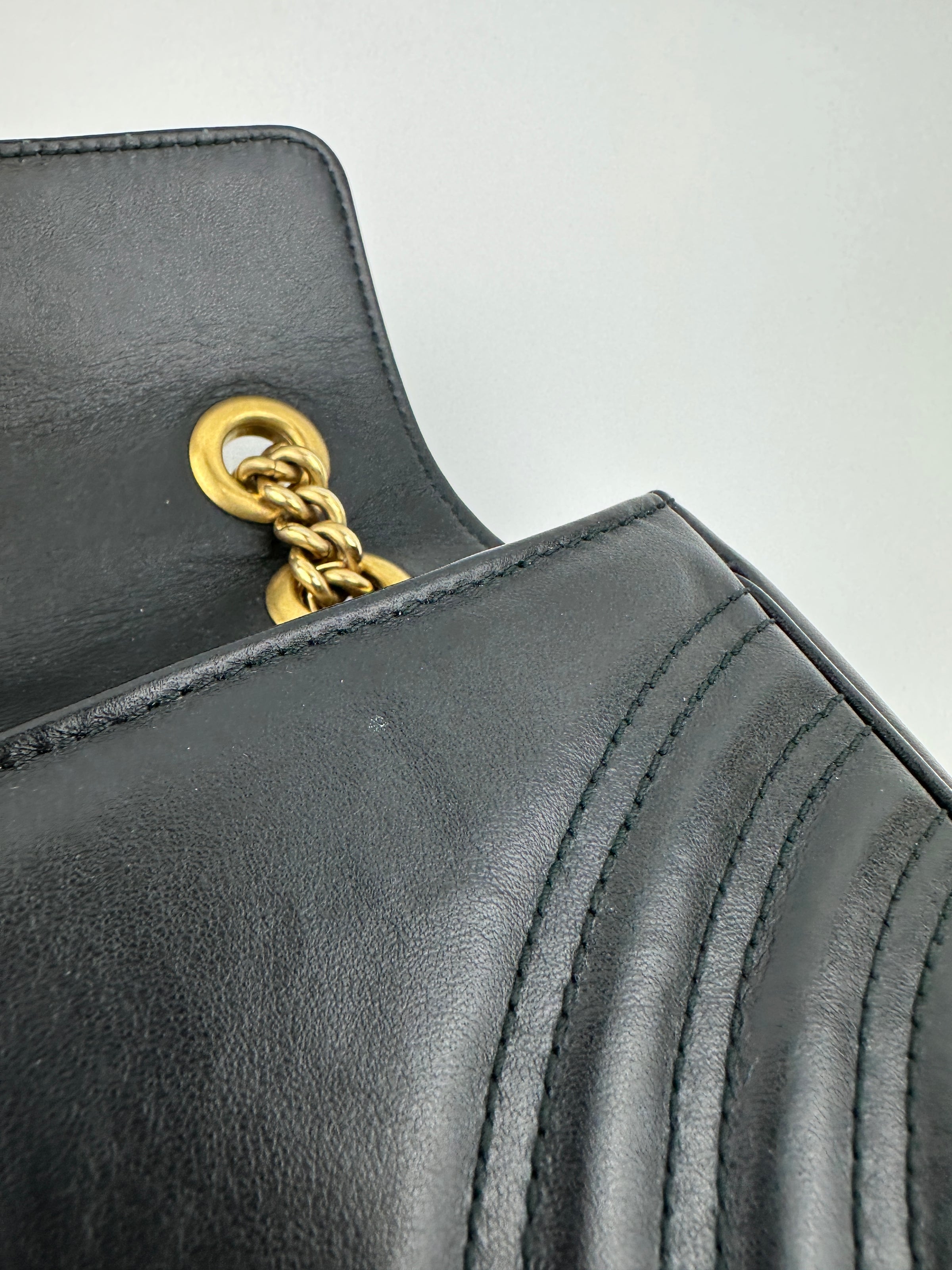 Marmont Mini Matelassé Black Shoulder Bag