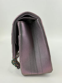 2.55 Reissue Iridescent Chevron 226 Rainbow Hardware Flap Bag