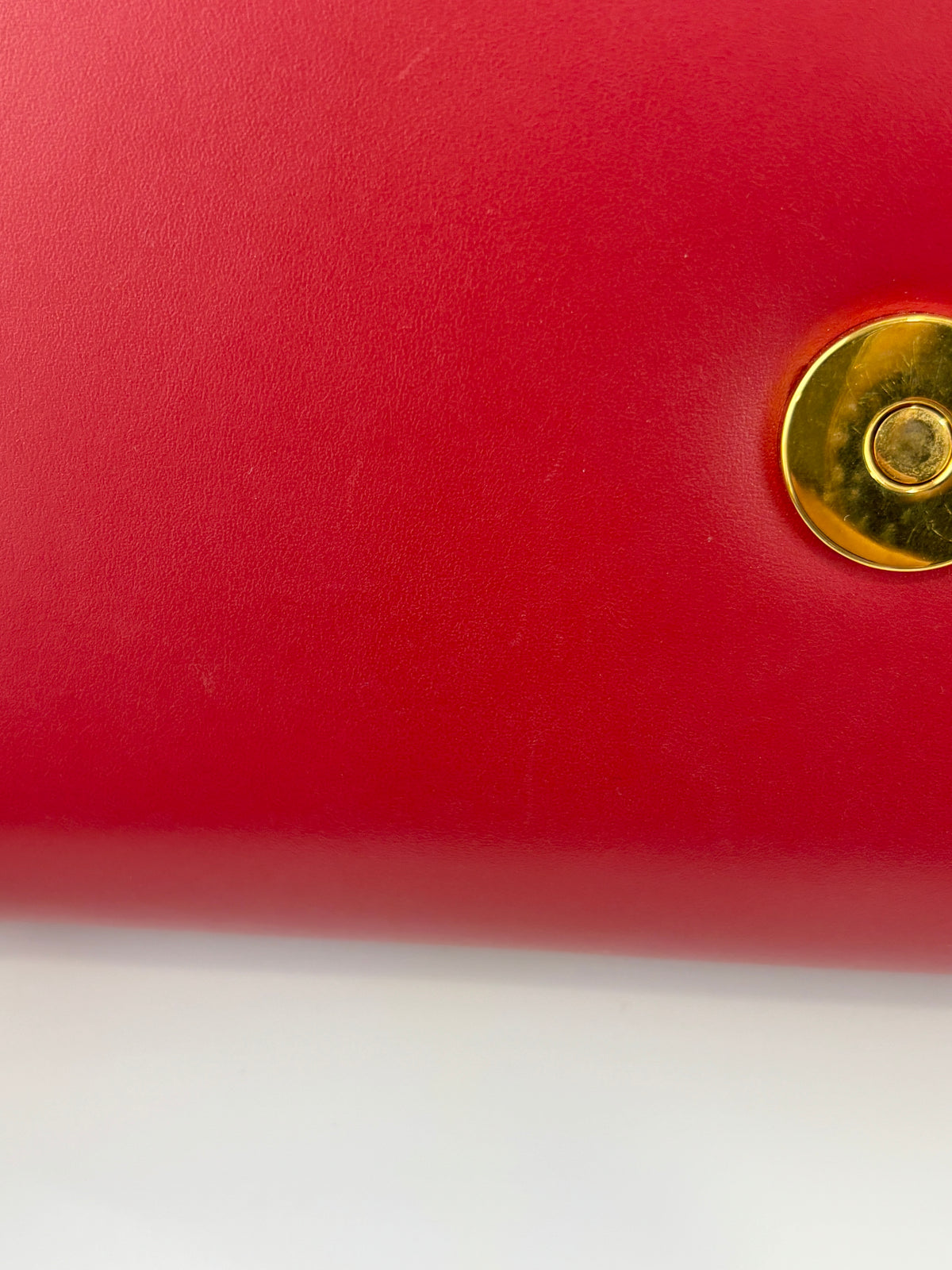 DG Amore Clutch Bag in Red Leather