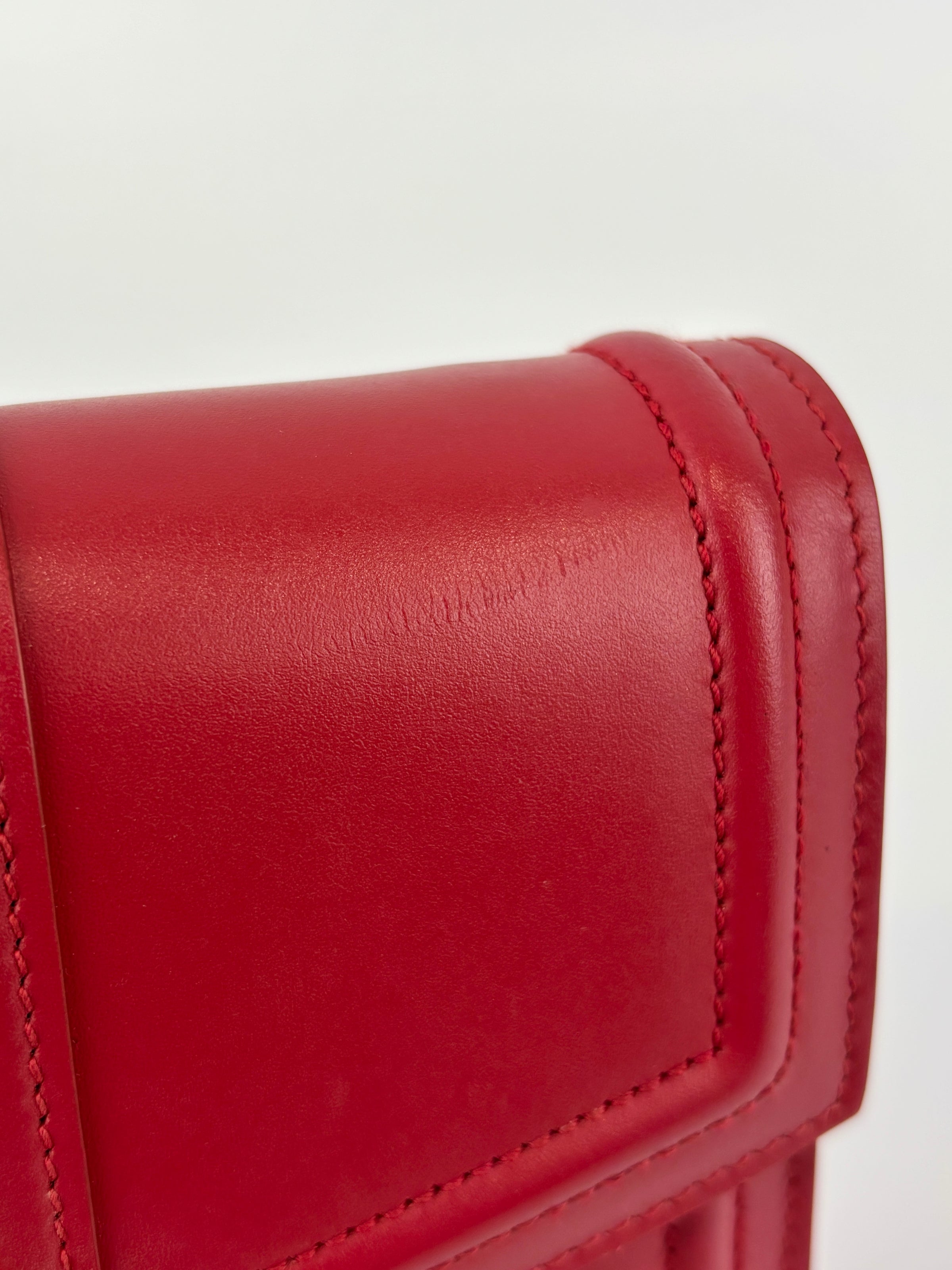 DG Amore Clutch Bag in Red Leather
