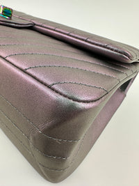 2.55 Reissue Iridescent Chevron 226 Rainbow Hardware Flap Bag