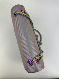 2.55 Reissue Iridescent Chevron 226 Rainbow Hardware Flap Bag
