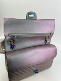 2.55 Reissue Iridescent Chevron 226 Rainbow Hardware Flap Bag