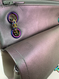 2.55 Reissue Iridescent Chevron 226 Rainbow Hardware Flap Bag