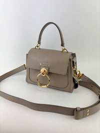 Small Tess Day Bag Motty Grey Grained & Smooth Calfskin MHW
