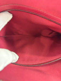 Gabrielle Large O Case Clutch in Black / Off White Aged Calfskin