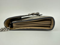 GG Supreme Dionysus Beige & Ebony Wallet On Chain