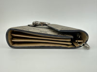 GG Supreme Dionysus Beige & Ebony Wallet On Chain
