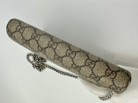 GG Supreme Dionysus Beige & Ebony Wallet On Chain