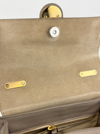 Small Tess Day Bag Motty Grey Grained & Smooth Calfskin MHW