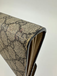 GG Supreme Dionysus Beige & Ebony Wallet On Chain