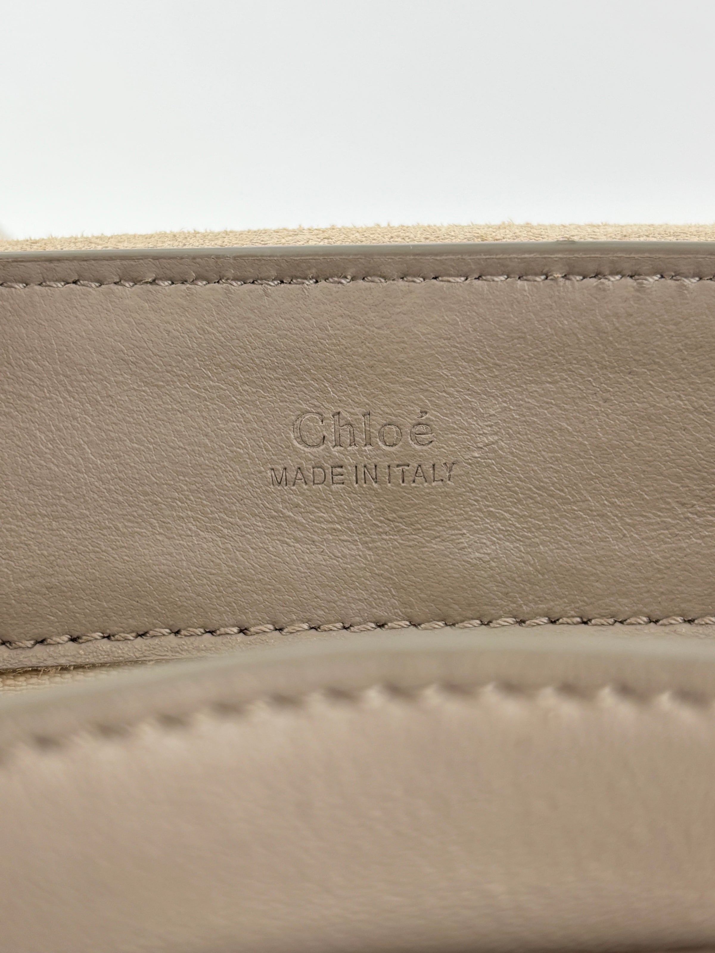 Small Tess Day Bag Motty Grey Grained & Smooth Calfskin MHW