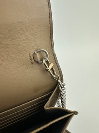 GG Supreme Dionysus Beige & Ebony Wallet On Chain