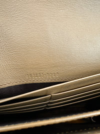 GG Supreme Dionysus Beige & Ebony Wallet On Chain