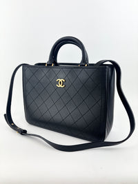 Black Bullskin Shopping Bag AGHW