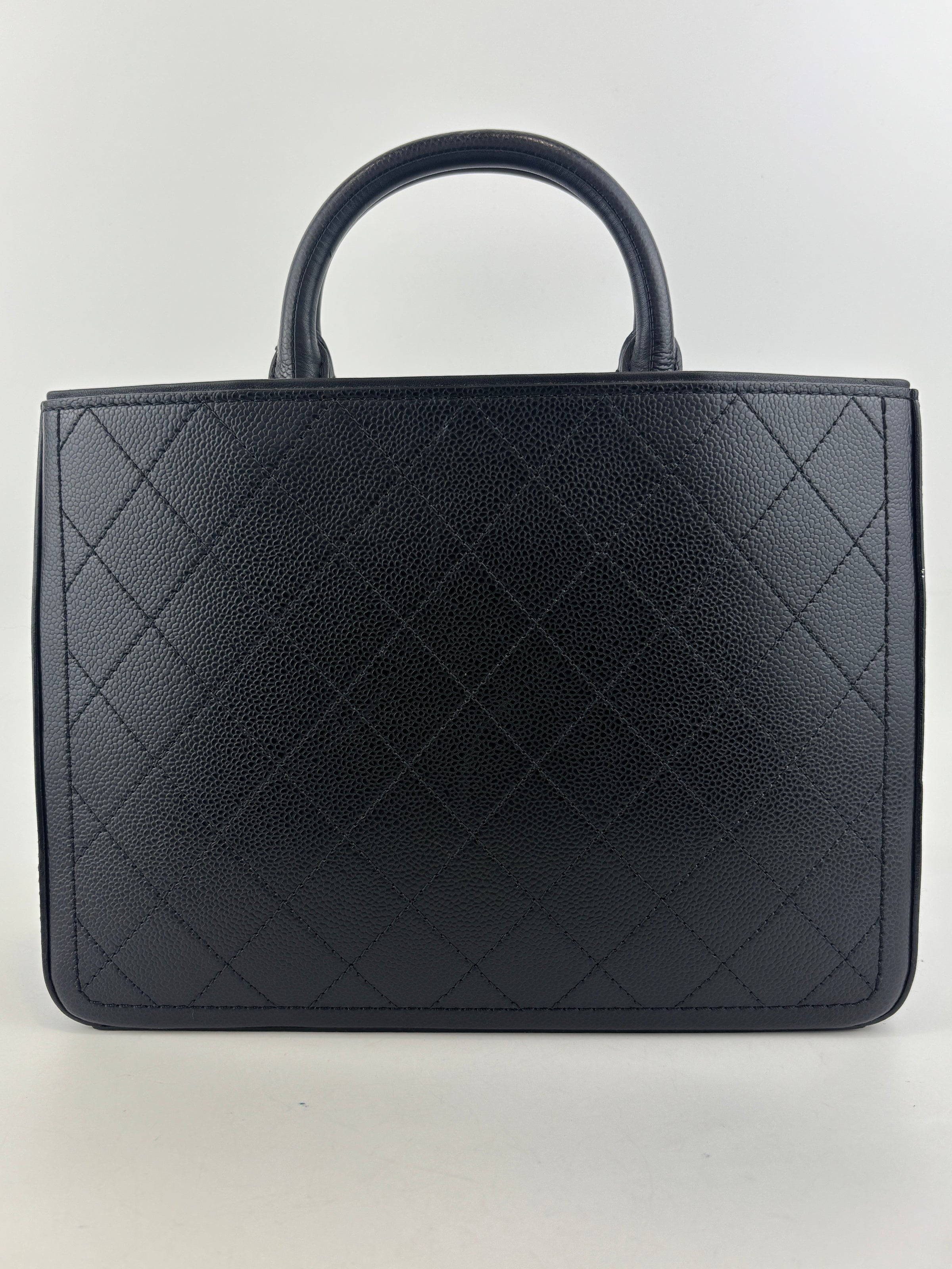 Black Bullskin Shopping Bag AGHW