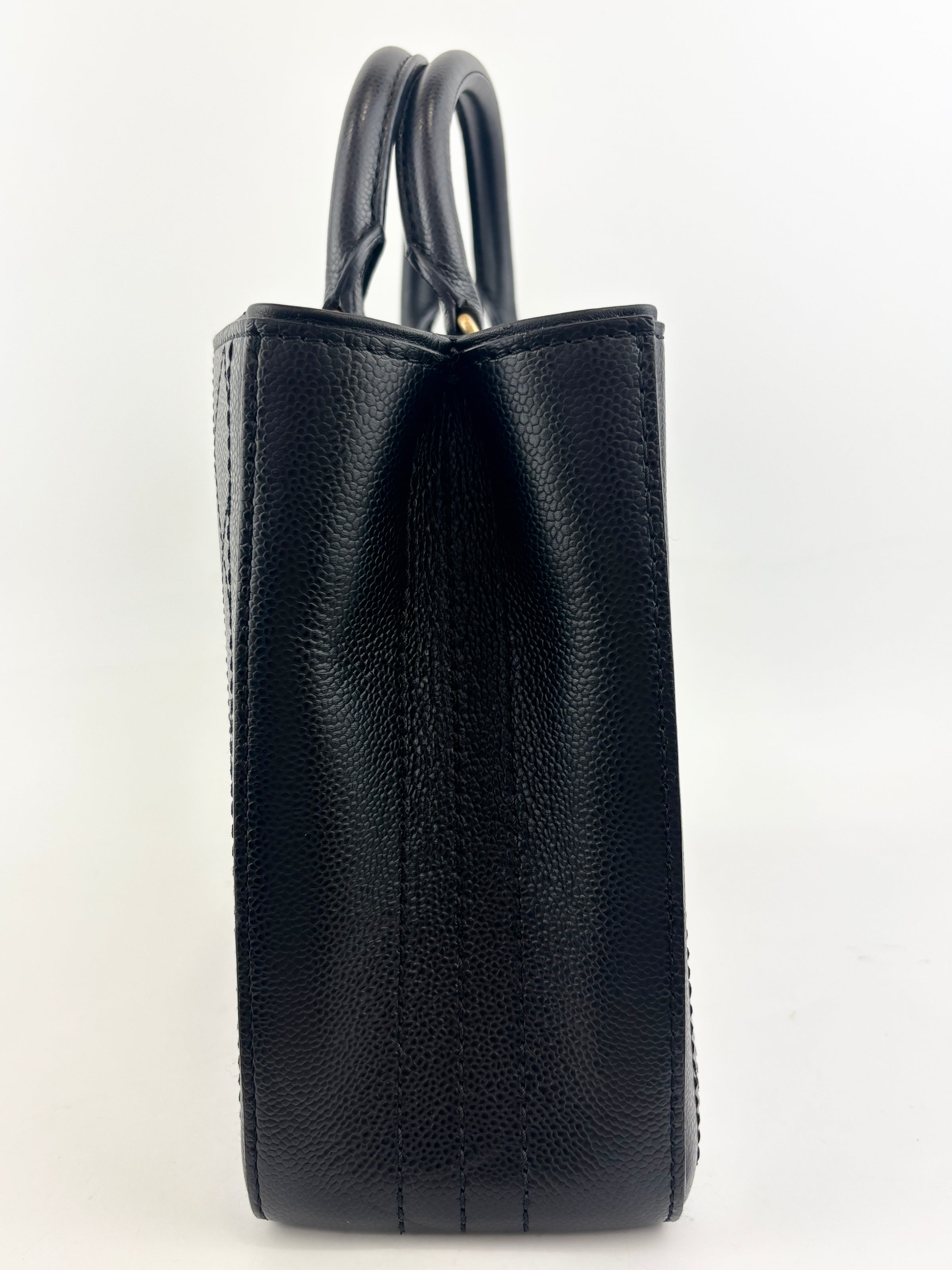 Black Bullskin Shopping Bag AGHW