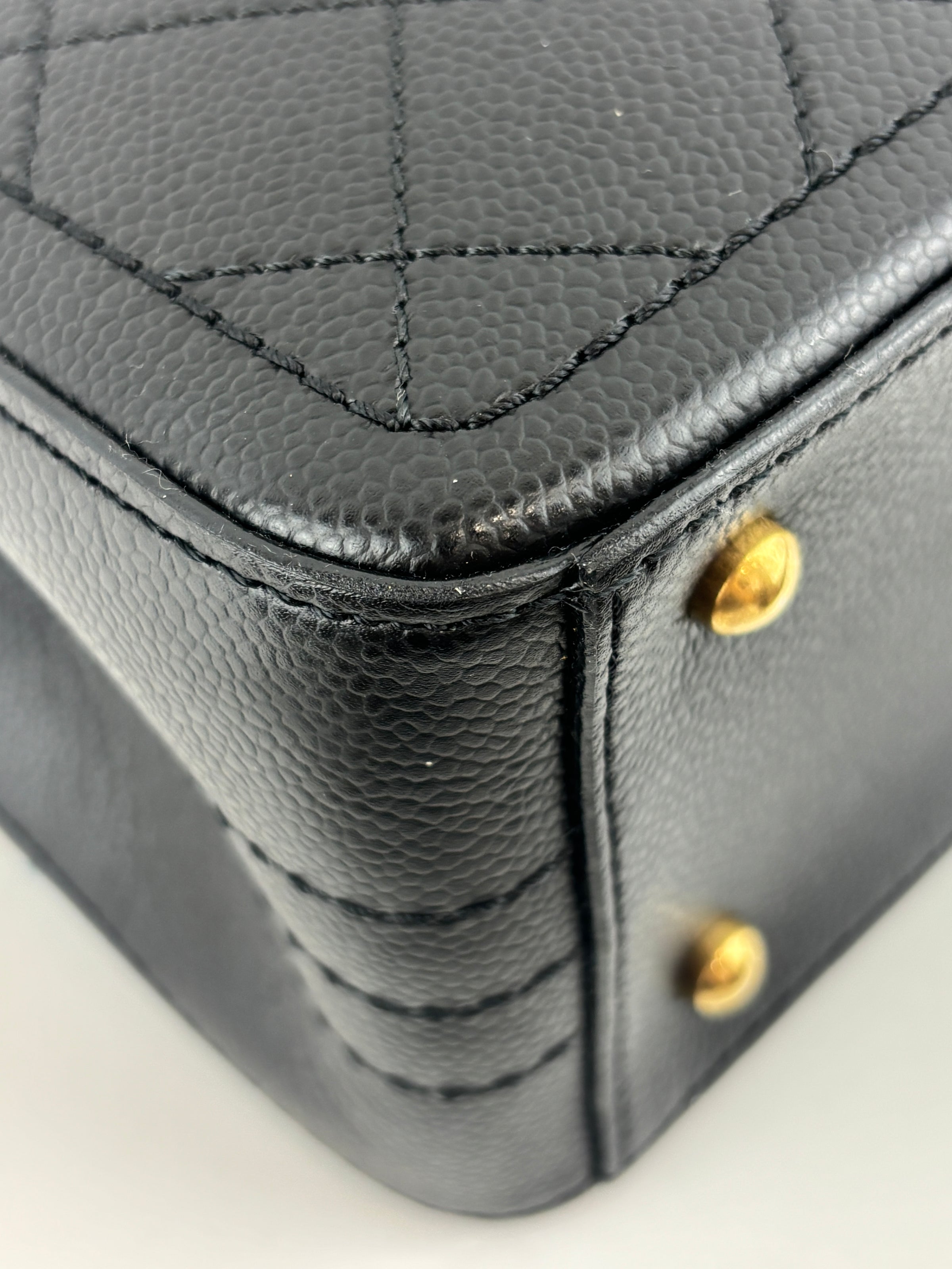 Black Bullskin Shopping Bag AGHW