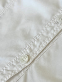 Brit White 100% Poplin Cotton Round Collar Tunic Blouse - Glampot