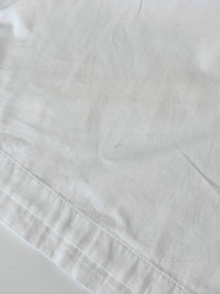 Brit White 100% Poplin Cotton Round Collar Tunic Blouse - Glampot