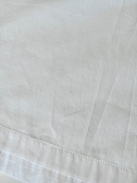 Brit White 100% Poplin Cotton Round Collar Tunic Blouse - Glampot