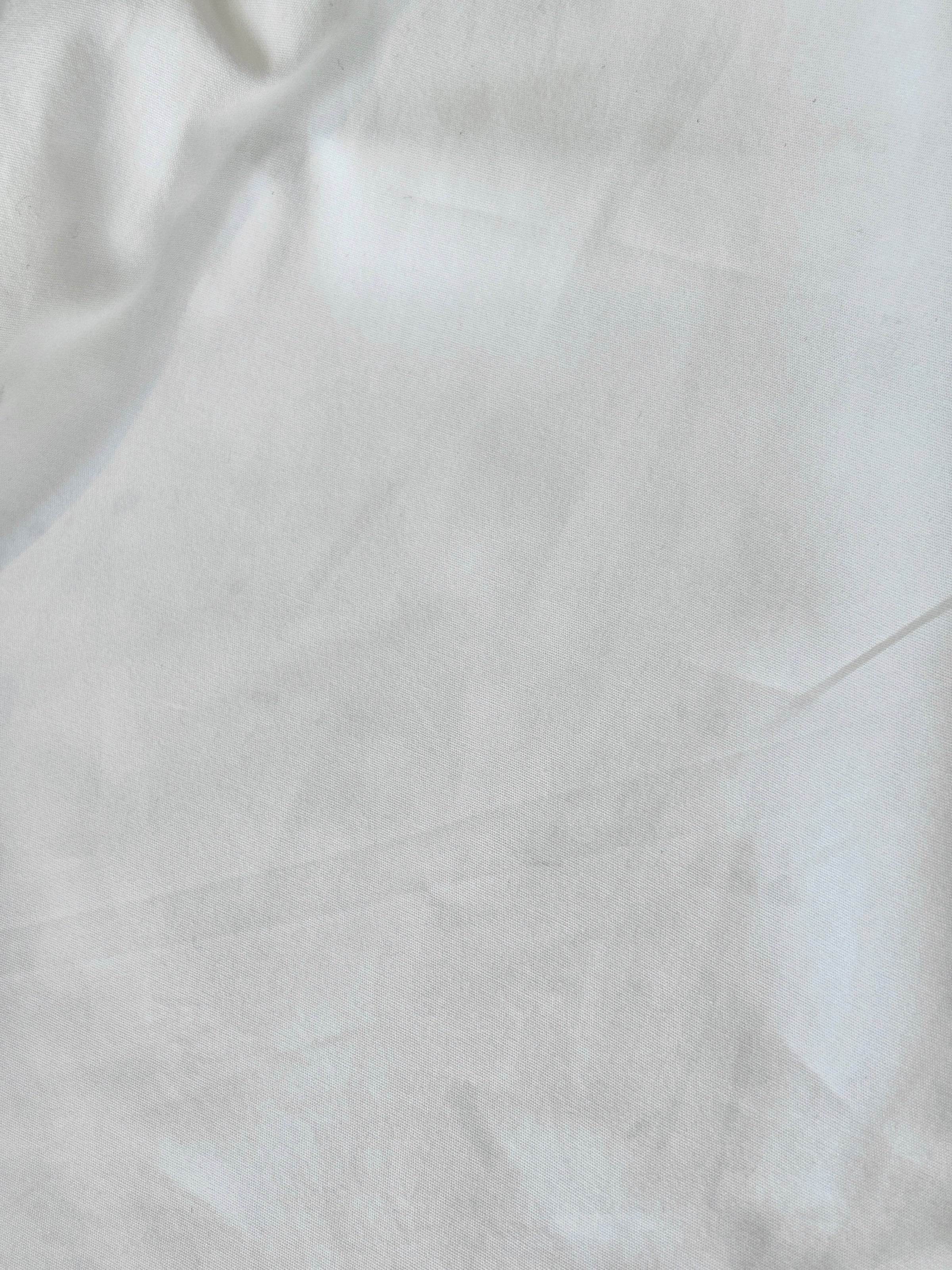 Brit White 100% Poplin Cotton Round Collar Tunic Blouse - Glampot