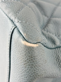 GST Grand Shopping Tote in Light Blue Caviar Leather SHW