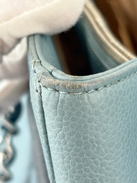 GST Grand Shopping Tote in Light Blue Caviar Leather SHW